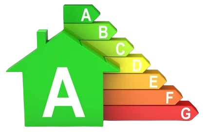 Logo eficiencia energética en las viviendas de R5R