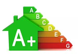 Logo eficiencia energética en las viviendas de R5R